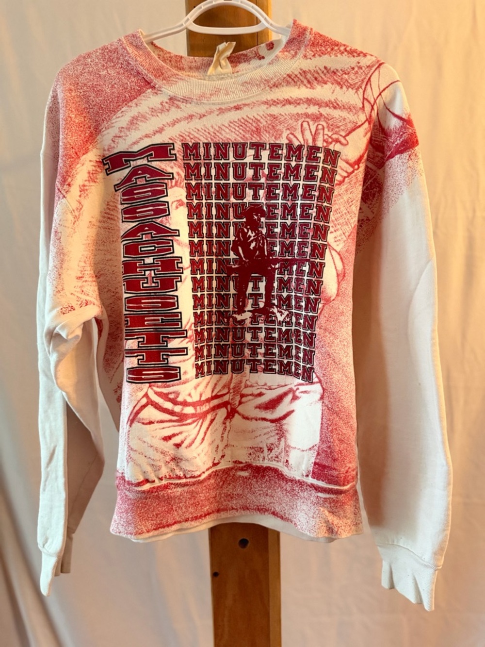 VTG Massachusetts Minutemen Basketball Crewneck Sweatshirt
